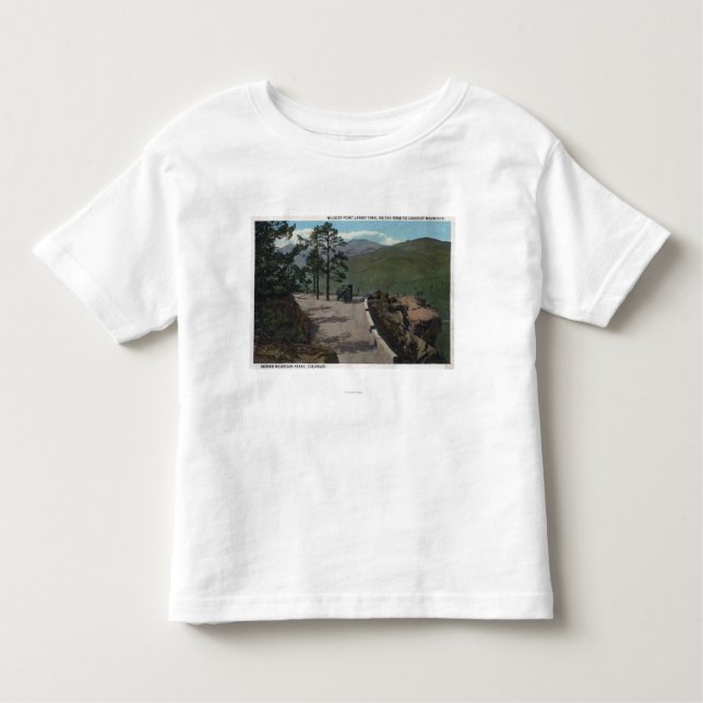 Camiseta Infantil Parque da montanha de Denver, CO - Lariat (Frente)