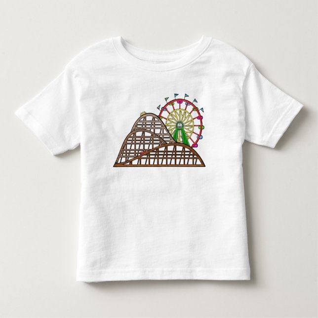 Camiseta Infantil Parque de diversões (Frente)