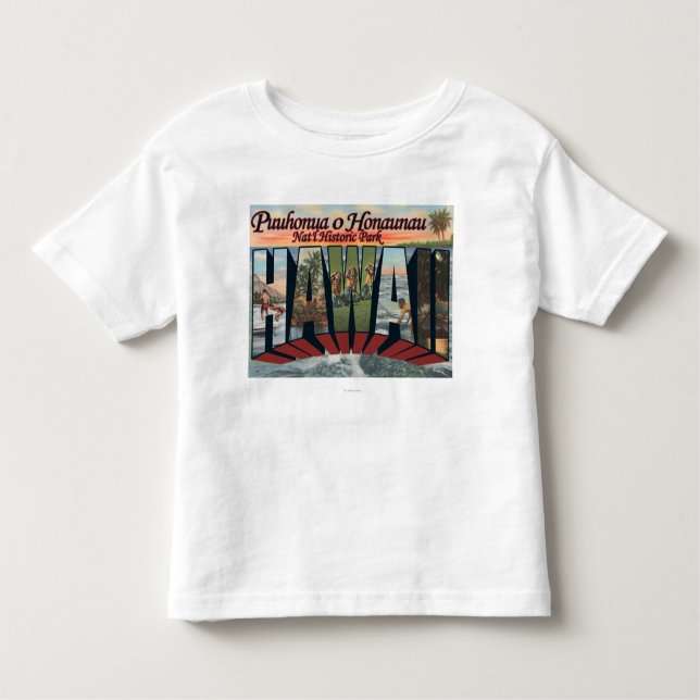 Camiseta Infantil Parque de Puuhonua o Honaunau, Havaí (Frente)