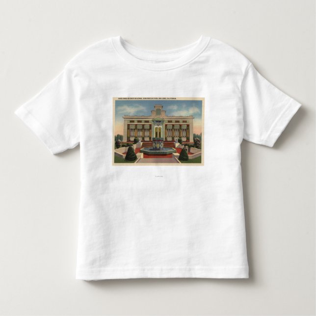 Camiseta Infantil Parque de Rosicrucian, Rosa-Croix Sciene Bldg (Frente)
