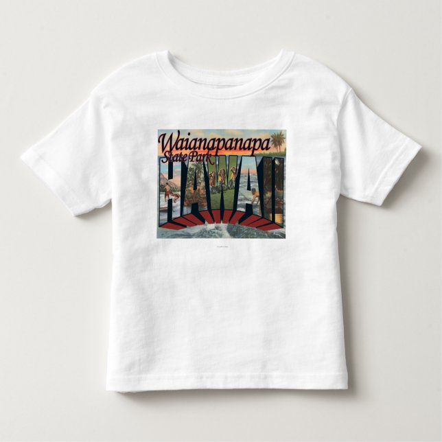 Camiseta Infantil Parque estadual de Waianapanapa, Havaí (Frente)