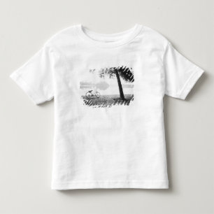 Camiseta Infantil Parque Hanoi Vietnam, Bicicleta e Baía de Mau Lak