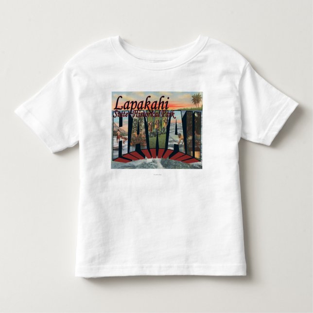 Camiseta Infantil Parque histórico do estado de Lapakahi, Havaí (Frente)