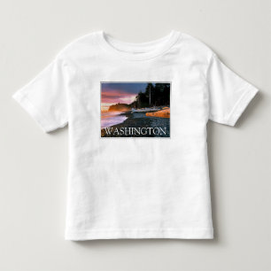 Camiseta Infantil Parque Nacional da olimpiadas   Estado de Washingt