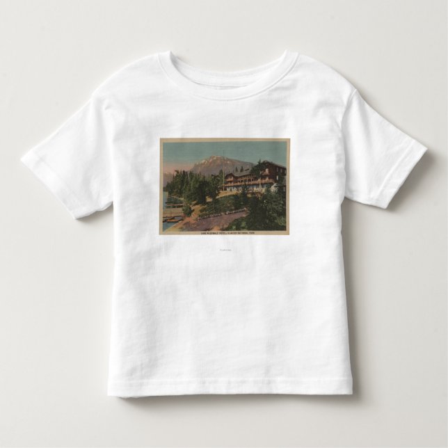 Camiseta Infantil Parque nacional de geleira, TA - lago McDonald (Frente)