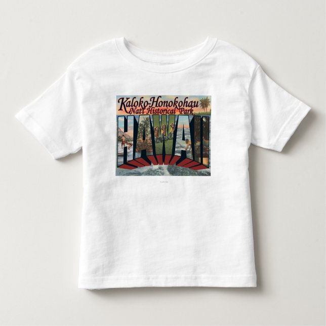 Camiseta Infantil Parque nacional de Kaloko-Honokohau, Havaí (Frente)