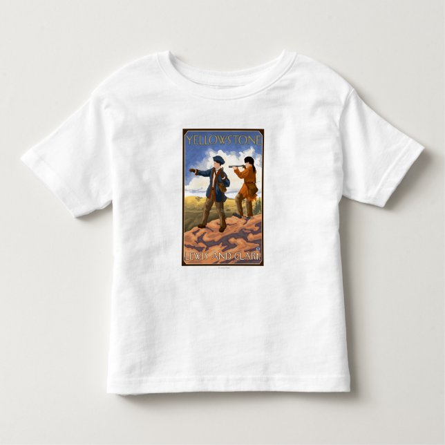 Camiseta Infantil Parque nacional de Lewis e de Clark - de (Frente)