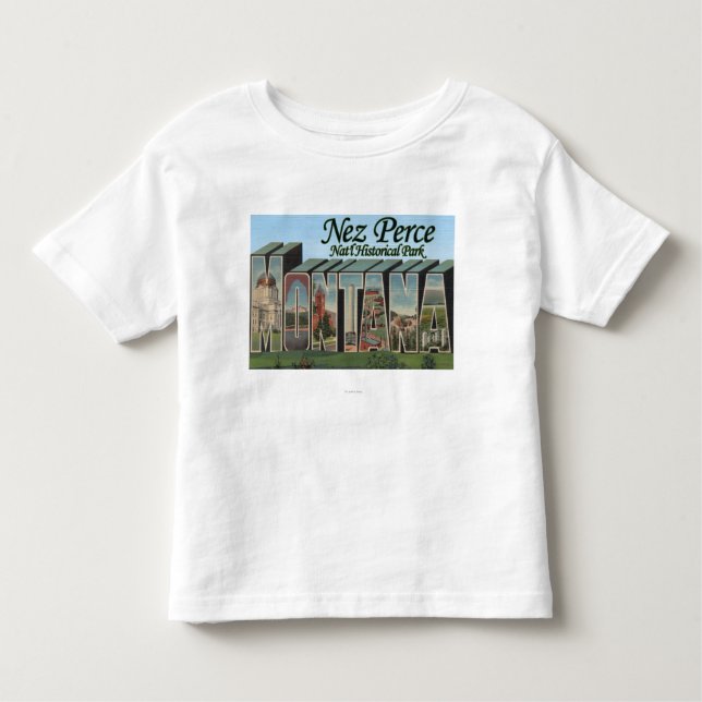 Camiseta Infantil Parque nacional de Nez Perce, Montana (Frente)