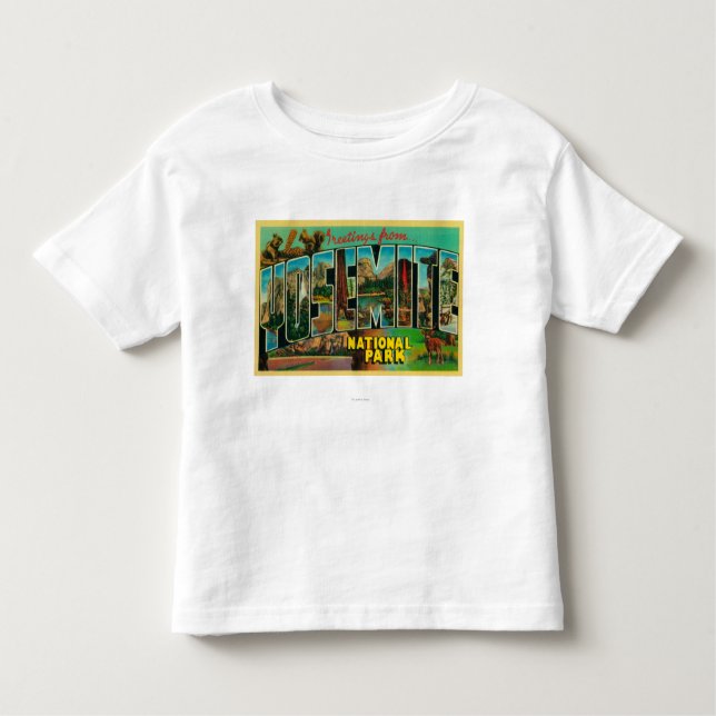 Camiseta Infantil Parque nacional de Yosemite, Califórnia - grande (Frente)
