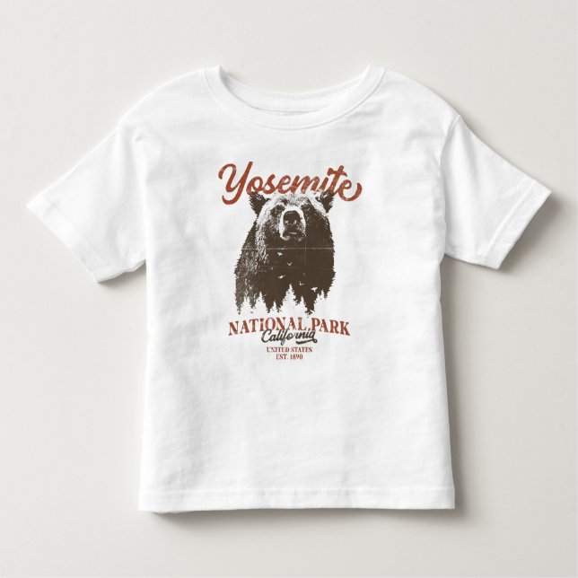 Camiseta Infantil Parque Nacional do Yosemite Grizzly Bear Californi (Frente)