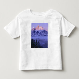 Camiseta Infantil PARQUE NACIONAL GRAND TETON, WYOMING. EUA. Névoa &
