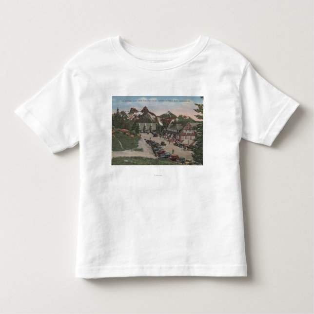 Camiseta Infantil Parque nacional mais chuvoso - Tatoosh (Frente)