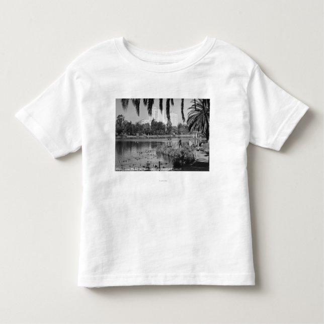 Camiseta Infantil Parque ocidental de Los Angeles, lago de CA no (Frente)