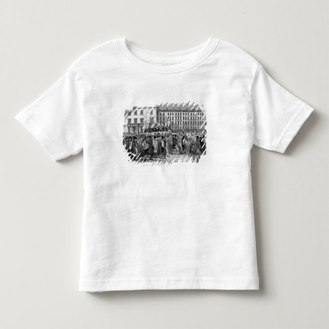Camiseta Infantil Parte da procissão do Chartist (Frente)