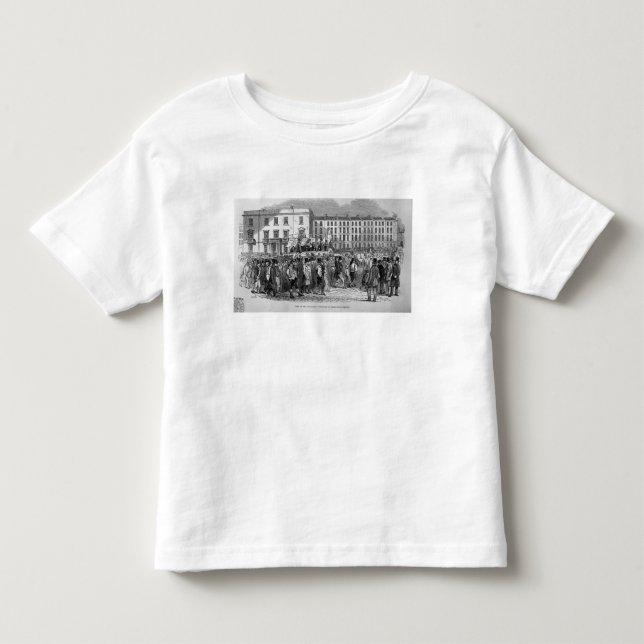 Camiseta Infantil Parte da procissão do Chartist (Frente)