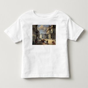 Camiseta Infantil Parte dianteira do teatro do La Scala, 1852