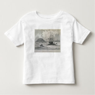 Camiseta Infantil Partida dos barcos da angra de Hecla, o 21 de