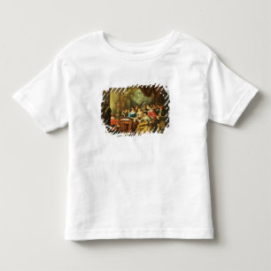 Camiseta Infantil Partido da música em um interior apalaçada com