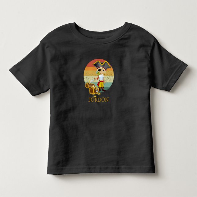 Camiseta Infantil Partido Pirata de Aniversário (Frente)