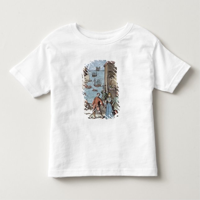 Camiseta Infantil Partir-se de Columbo com Ferdinand e (Frente)