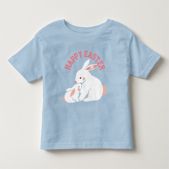 Camiseta Infantil Páscoa Bunny Mãe e Bebê (Frente)