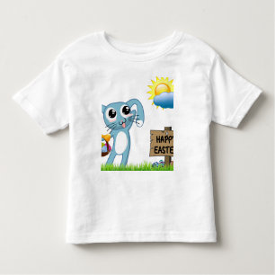 Camiseta Infantil Páscoa Bunny quer um Felz pascoa