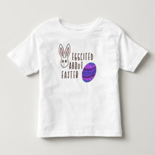 Camiseta Infantil Páscoa Divertida, Humorista E Humorista, Eggcitad