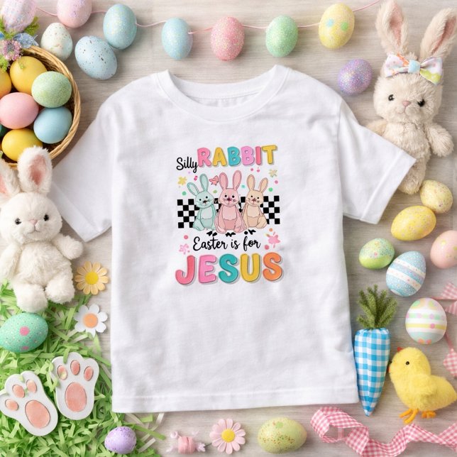 Camiseta Infantil Páscoa do coelho bobo (Criador carregado)