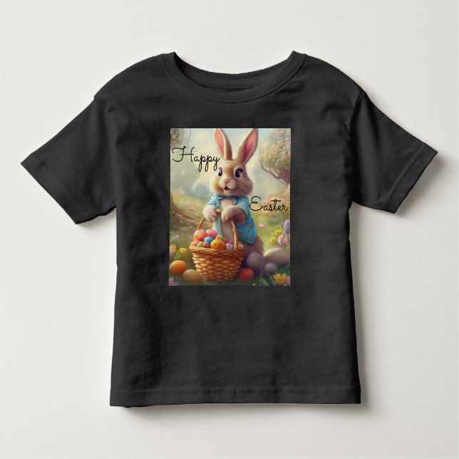 Camiseta Infantil Páscoa Encantada - Coelhinho Whimical (Frente)