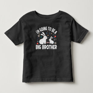 Camiseta Infantil Páscoa Eu vou ser um grande irmão, Páscoa coelh
