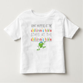 Camiseta Infantil Passagem "A Mesa das crianças" Toddler T-Shirt