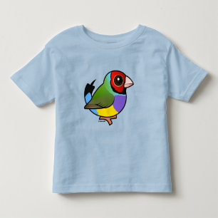 Camiseta Infantil Passarinho de Gouldian