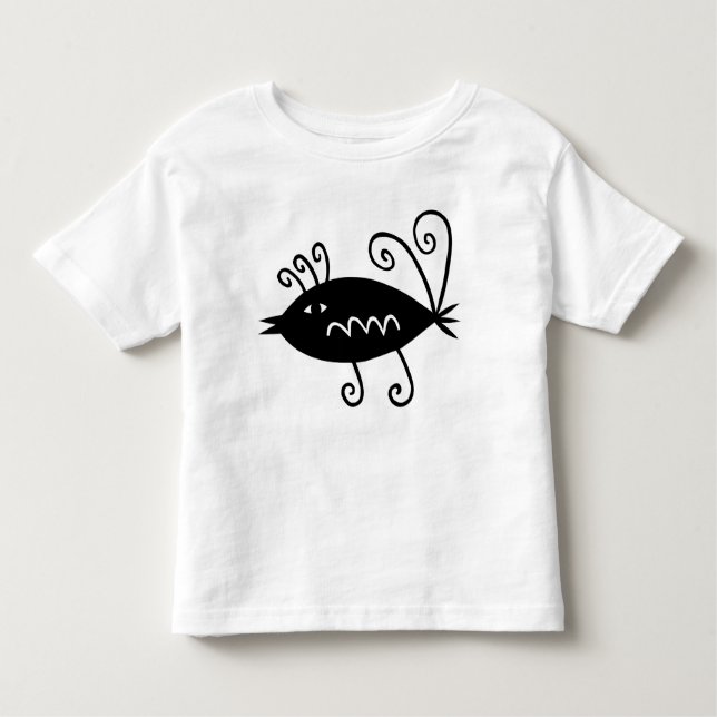 Camiseta Infantil Pássaro bonito em Paris (Frente)
