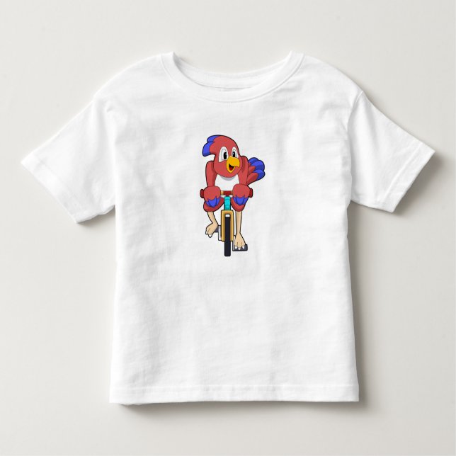 Camiseta Infantil Pássaro com Bicicleta (Frente)