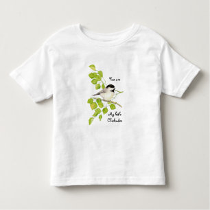 Camiseta Infantil Pássaro do Chickadee você é minhas citações