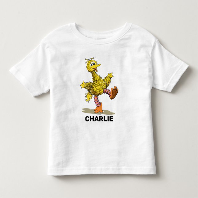 Camiseta Infantil Pássaro Grande da Arte Retroativa Personalizada (Frente)