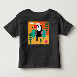 Camiseta Infantil Pássaros tropicais tucanos
