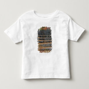 Camiseta Infantil Passos cobertos de agulhas de pinheiro, White Moun