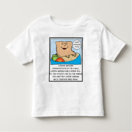 Camiseta Infantil Passover Toddler Engraçado Seder Toon