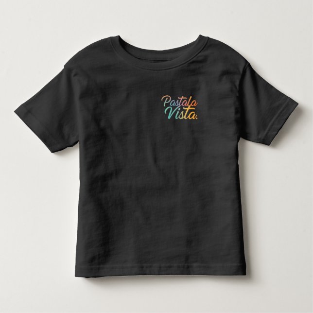 Camiseta Infantil Pasta La Vista T-Shirt Design (Frente)