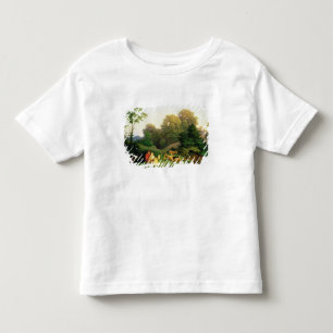 Camiseta Infantil Pastor e Shepherdess em uma paisagem alemão