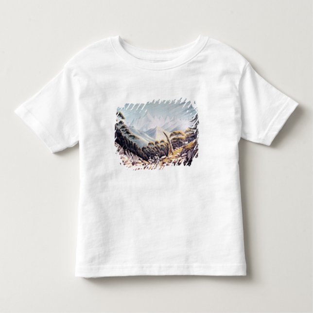 Camiseta Infantil Pastores nepaleses nos Himalayas, 1826 (Frente)