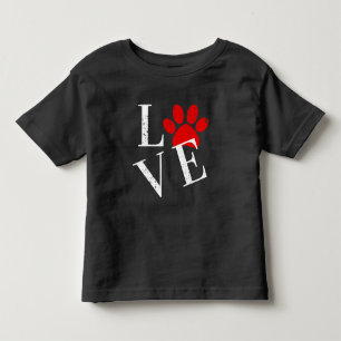 CAMISETA INFANTIL PATAS DE CÃO AMOR MODERNO