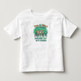 Camiseta Infantil Patas nos Pedais: Um Dia Incrível com Amigos
