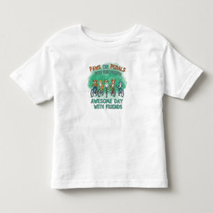 Camiseta Infantil Patas nos Pedais: Um Dia Incrível com Amigos