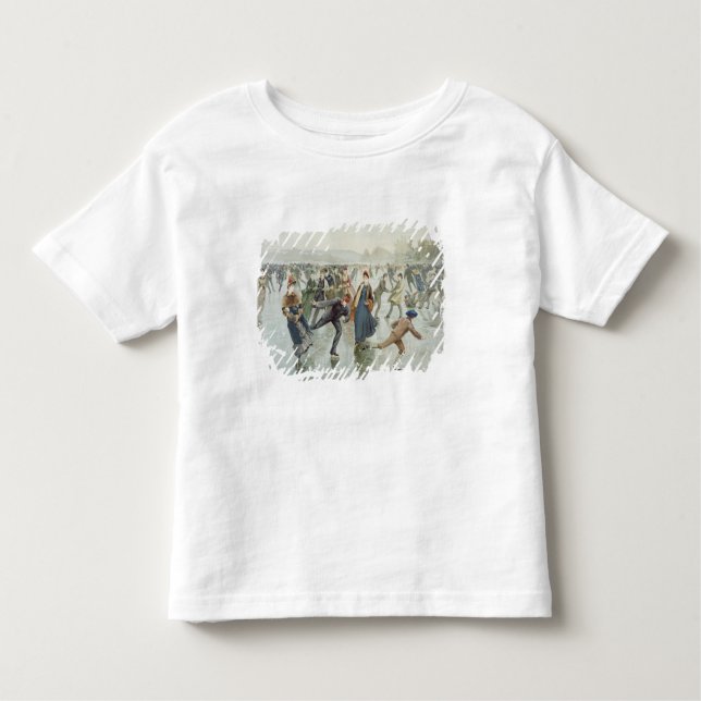Camiseta Infantil Patinagem, publicada por L. Prang e Co. (Frente)