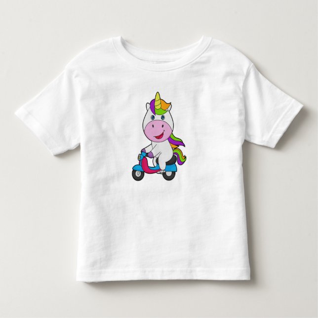Camiseta Infantil Patinete Unicorn (Frente)
