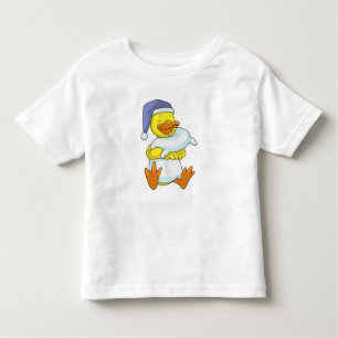 Camiseta Infantil Pato a dormir com o Nightcap