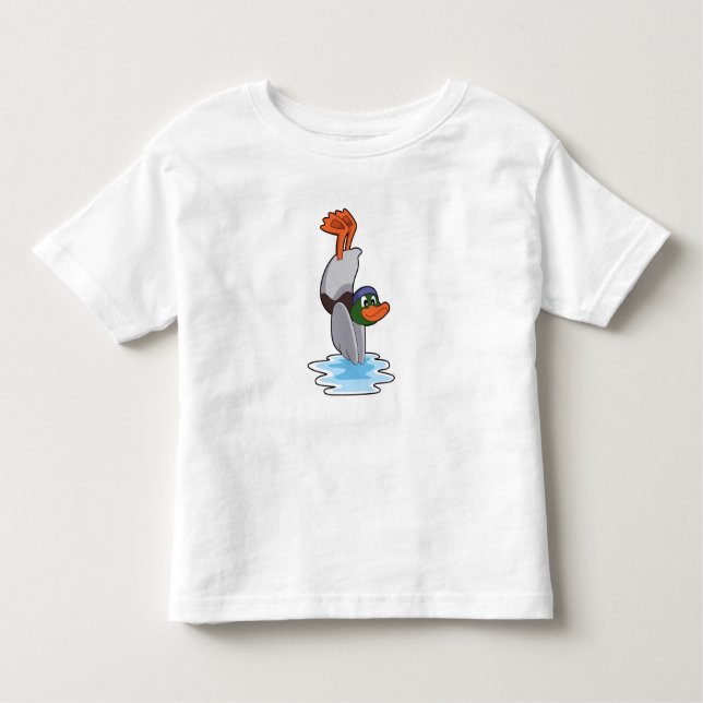 Camiseta Infantil Pato com apoio na água.PNG (Frente)