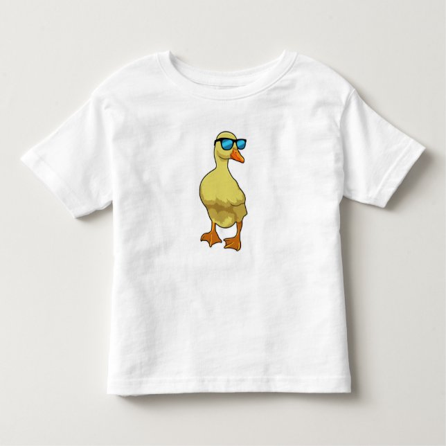 Camiseta Infantil Pato com óculos de sol (Frente)